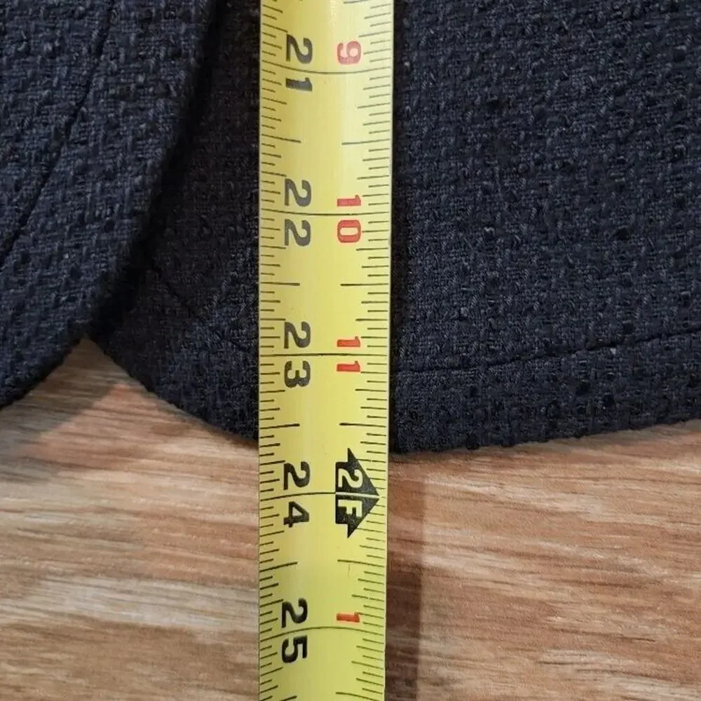 Dana Buchman Black Blazer Women's Sz 4P‎ Qtr Sleeve Lined Sport Coat - Picture 8 of 12